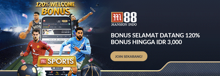 Banner animasi M88 Msports menampilkan berbagai pertandingan olahraga dan e-sports yang tersedia